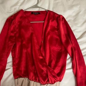 Strut & Bolt Red Bodysuit Size Medium